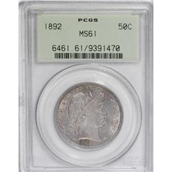 1892 50C MS61 PCGS