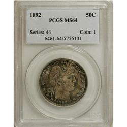 1892 50C MS64 PCGS