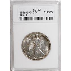 1916-D 50C MS62 ANACS
