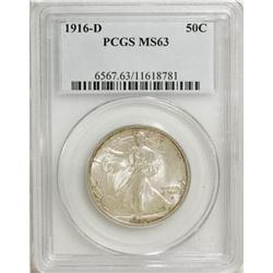 1916-D 50C MS63 PCGS