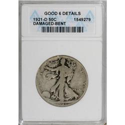 1921-D 50C G6 ANACS