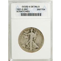 1921-D 50C G6 ANACS