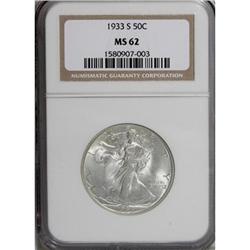 1933-S 50C MS62 NGC