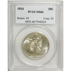 1934 50C MS66 PCGS