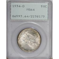 1934-D 50C MS64 PCGS