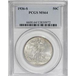 1936-S 50C MS64 PCGS