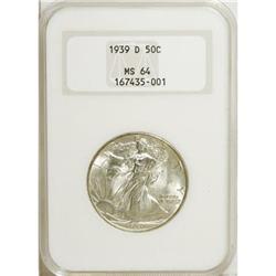1939-D 50C MS64 NGC