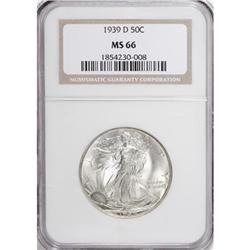 1939-D 50C MS66 NGC