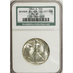1940-S 50C MS65 NGC