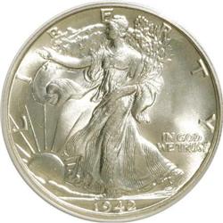 1942 50C MS67 PCGS