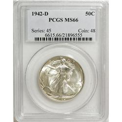 1942-D 50C MS66 PCGS