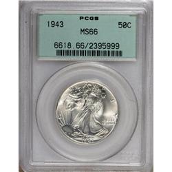 1943 50C MS66 PCGS