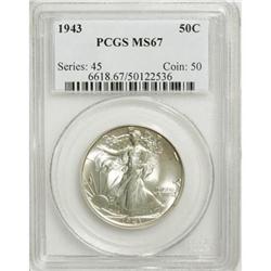 1943 50C MS67 PCGS
