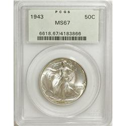 1943 50C MS67 PCGS