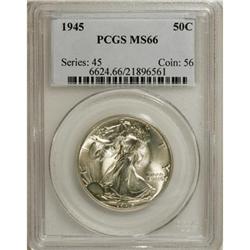 1945 50C MS66 PCGS