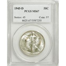 1945-D 50C MS67 PCGS