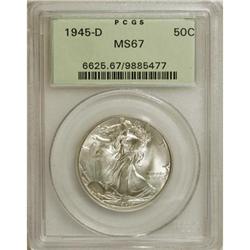 1945-D 50C MS67 PCGS