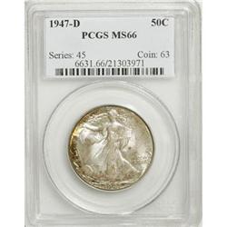 1947-D 50C MS66 PCGS