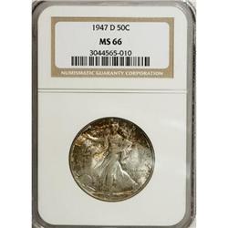 1947-D 50C MS66 NGC