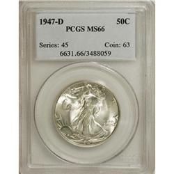 1947-D 50C MS66 PCGS