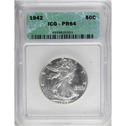 1942 50C PR64 ICG