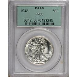 1942 50C PR66 PCGS
