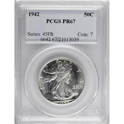 1942 50C PR67 PCGS