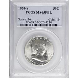 1954-S 50C Full Bell Lines MS65 PCGS