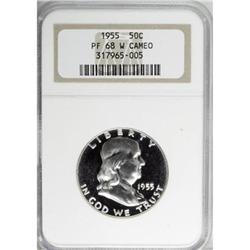 1955 50C Cameo PR68 NGC