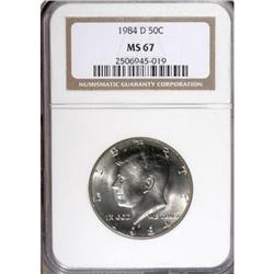 1984-D 50C MS67 NGC