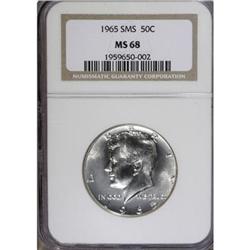 1965 50C SMS MS68 NGC