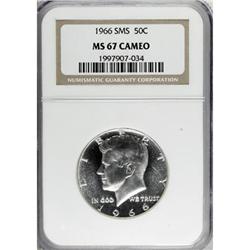 1966 50C SMS Cameo MS67 NGC