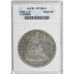 1859-O $1 AU50 ANACS