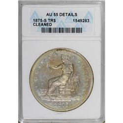 1875-S T$1 AU55 ANACS
