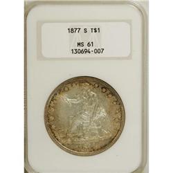 1877-S T$1 MS61 NGC