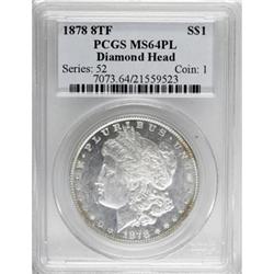 1878 8TF $1 Prooflike MS64 PCGS