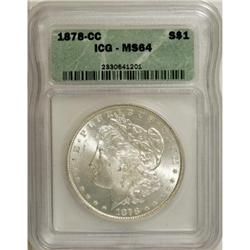 1878-CC $1 MS64 ICG