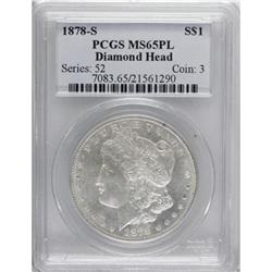 1878-S $1 Prooflike MS65 PCGS