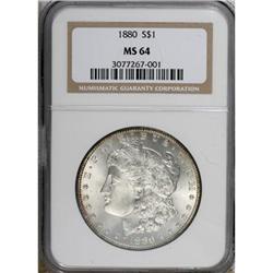 1880 $1 MS64 NGC