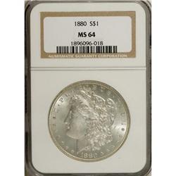 1880 $1 MS64 NGC