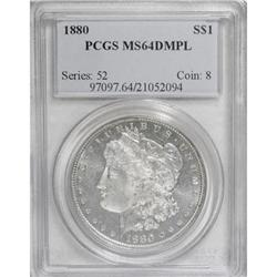 1880 $1 Deep Mirror Prooflike MS64 PCGS
