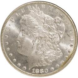 1880-CC $1 8 Over High 7 MS64 NGC