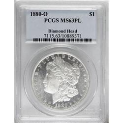 1880-O $1 Prooflike MS63 PCGS
