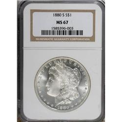 1880-S $1 MS67 NGC
