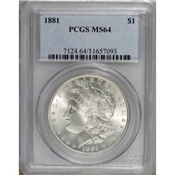1881 $1 MS64 PCGS