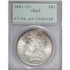Image 1 : 1881-CC $1 MS63 PCGS