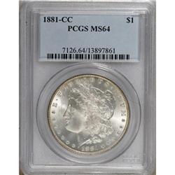 1881-CC $1 MS64 PCGS