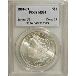1881-CC $1 MS64 PCGS