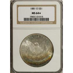 1881-O $1 MS64 NGC