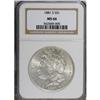 Image 1 : 1881-S $1 MS66 NGC